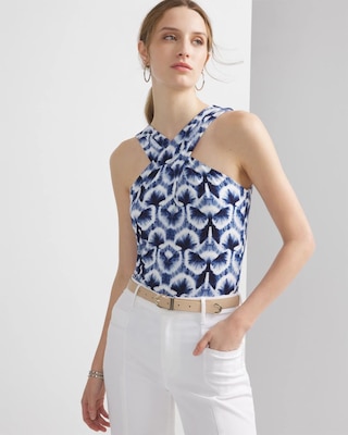 ホースプリントクロスホルタートップ / Horse Print Cloth Halter Top レディース Trendsetter Babe Animal Print Halter Top | Windsor